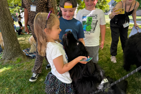 Girl and Dog